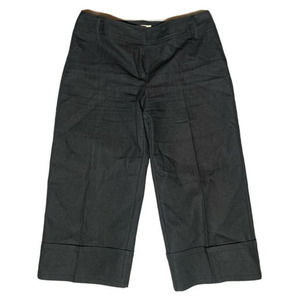CATO Womens Charcoal STRETCH Career Casual Straight Capri Pants Size‎ 8